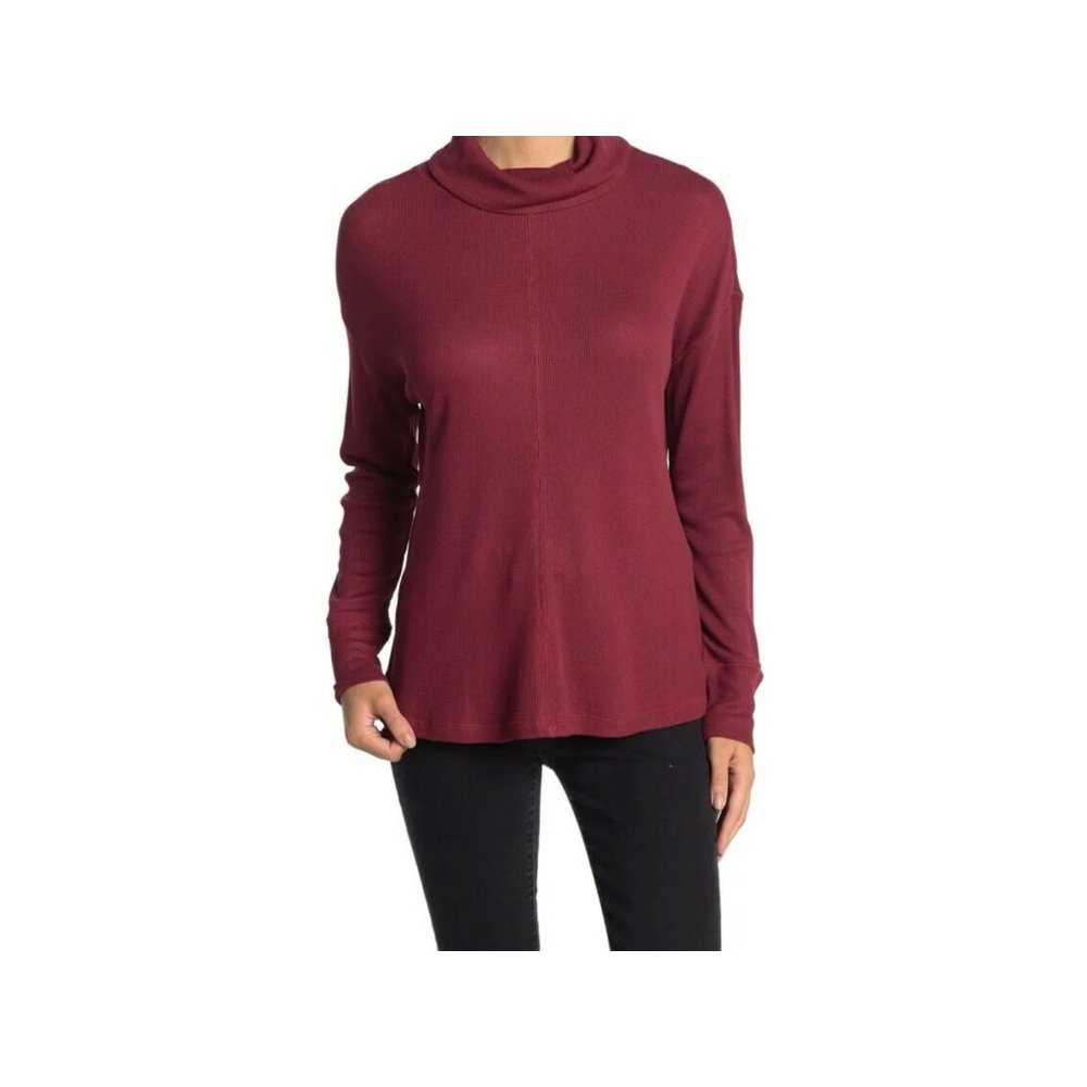Sanctuary Long Sleeve Maroon Turtleneck Sweater NEW